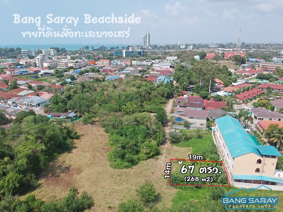 Plot of Land for Sale in Bang Saray Beachside, Close to Bang Saray Beach. ที่ดิน  สำหรับขาย