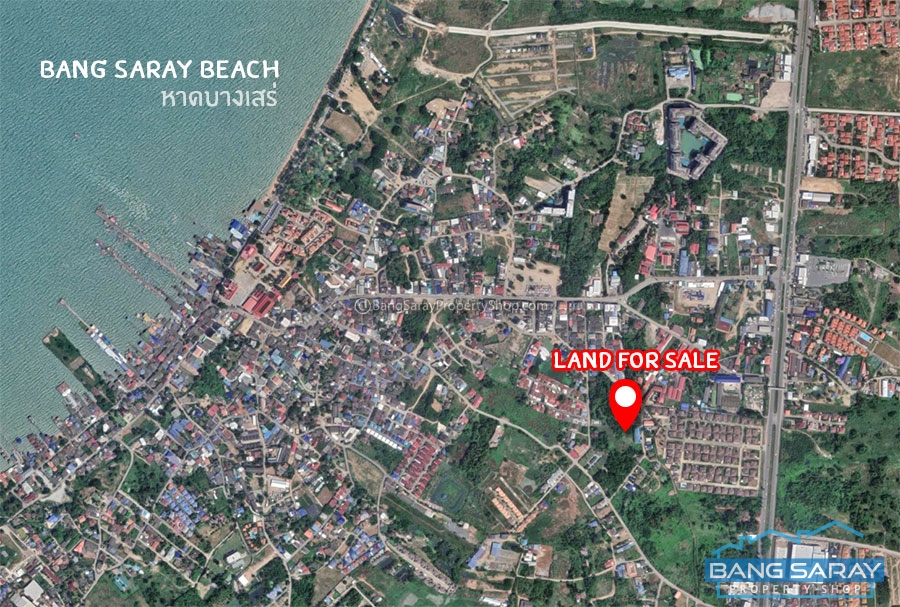 Plot of Land for Sale in Bang Saray Beachside, Close to Bang Saray Beach. ที่ดิน  สำหรับขาย