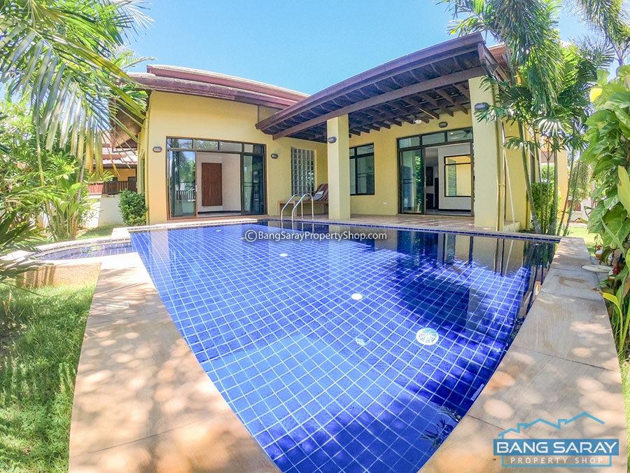 Pool villa Bali style for Sale, close to Bang Saray Beach บ้าน  สำหรับขาย