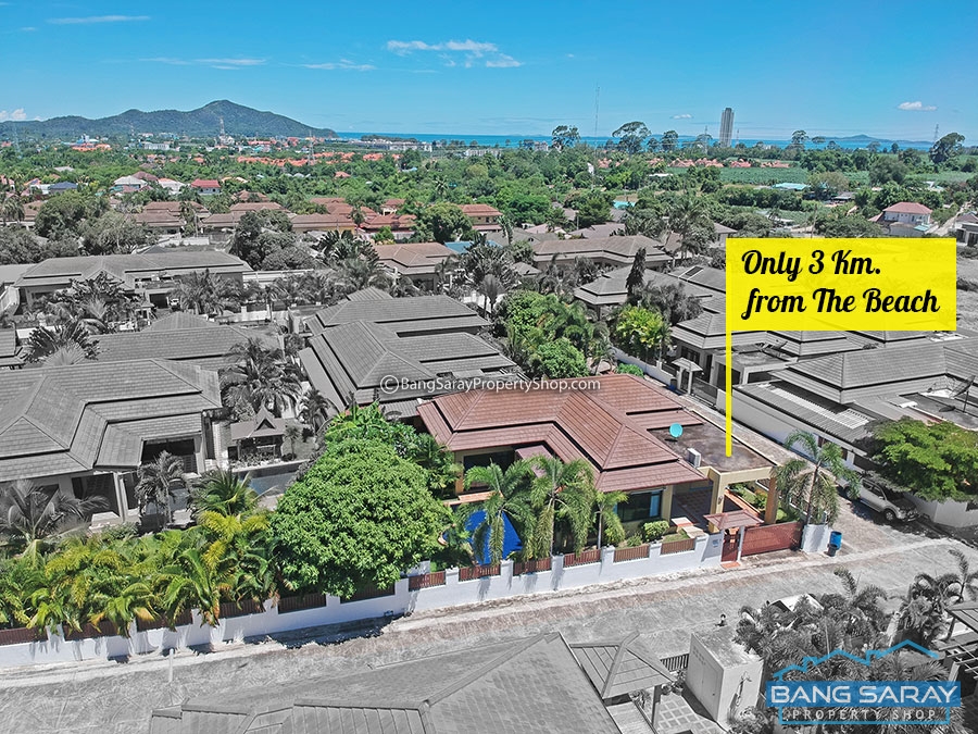 Pool villa Bali style for Sale, close to Bang Saray Beach บ้าน  สำหรับขาย