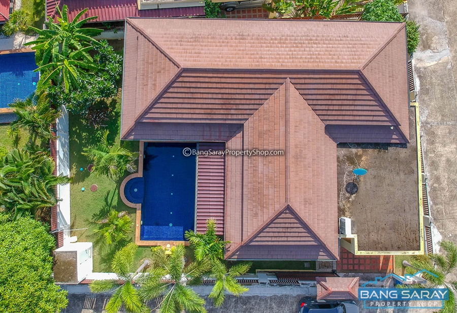 Pool villa Bali style for Sale, close to Bang Saray Beach บ้าน  สำหรับขาย