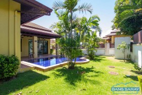 ขายบ้านเดี่ยวสไตร์บาหลี พร้อมสระว่ายน้ำส่วนตัว - 3 ห้องนอนบ้านสำหรับขายในบางเสร่, นาจอมเทียน
