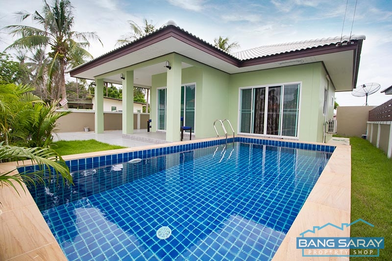 Pool villa for Rent in Bang Saray, private estate บ้าน  สำหรับเช่า