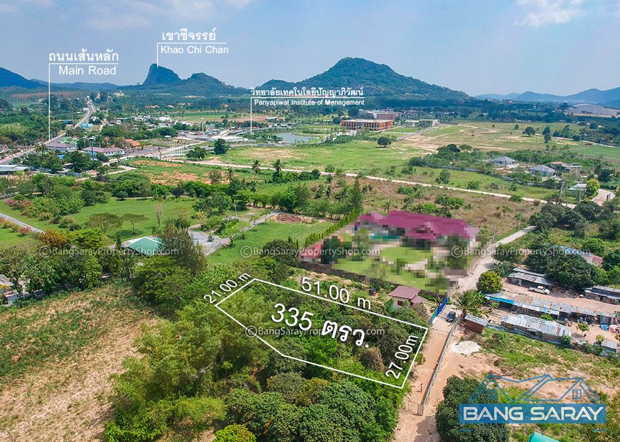 Land for Sale in Soi Silver Lake vineyard, Corner Plot  ที่ดิน  สำหรับขาย