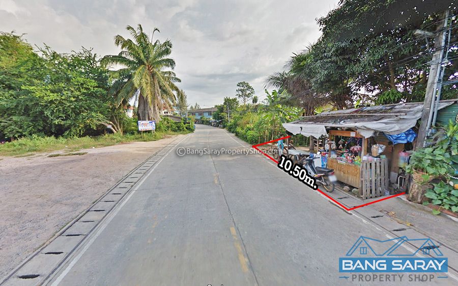 Land for Sale in Bang Saray Beachside, City center. ที่ดิน  สำหรับขาย