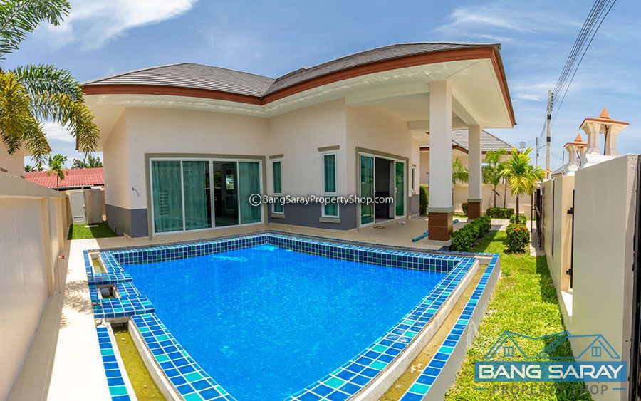 Single Storey Pool Villa for Sale in NaJomtien (Brand new) บ้าน  สำหรับขาย