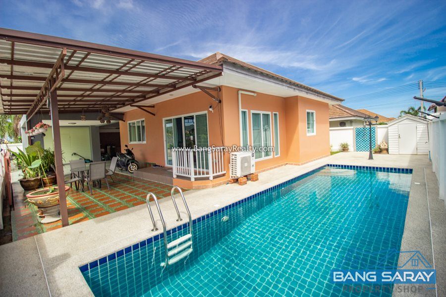 Pool Villa for Sale in Bang Saray Fully furnished plus Electrical Appliances บ้าน  สำหรับขาย