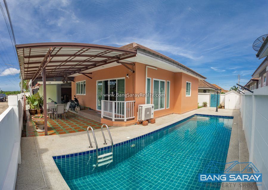 Pool Villa for Sale in Bang Saray Fully furnished plus Electrical Appliances บ้าน  สำหรับขาย