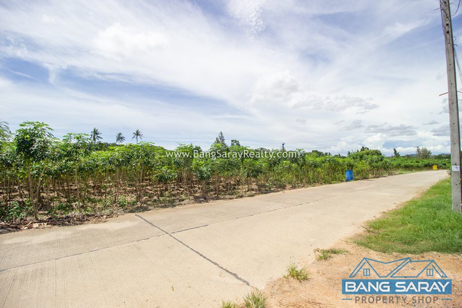 Land for Sale in Bang Saray Only 2.5 km. from the Beach. ที่ดิน  สำหรับขาย