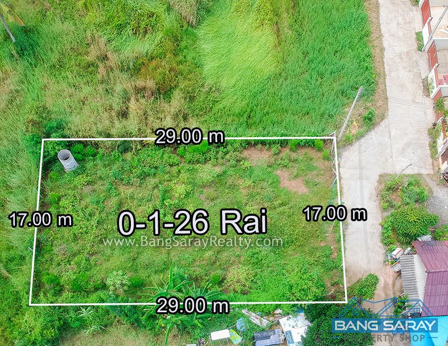 126 Sqw of Land for Sale in Bang Saray Eastside ที่ดิน  สำหรับขาย