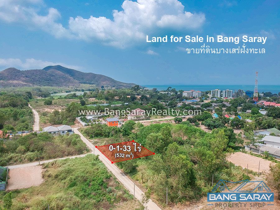 532 m2 of Land for Sale in Oceanside Bang Saray ที่ดิน  สำหรับขาย