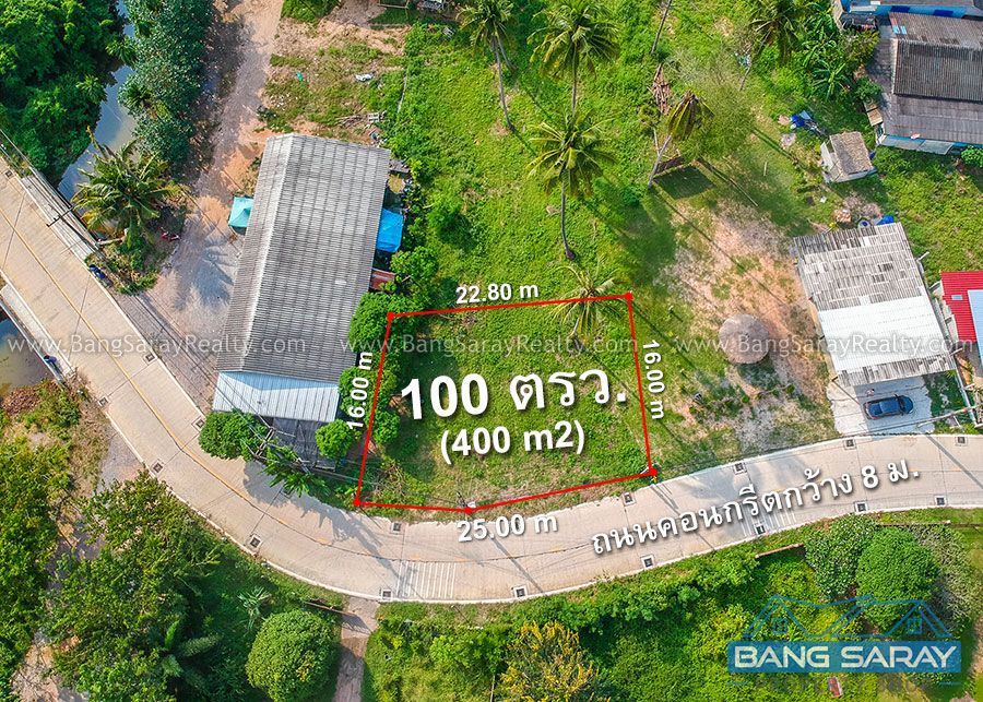 400 m2 Plot Of Land for Sale in Soi Silver Lake ที่ดิน  สำหรับขาย