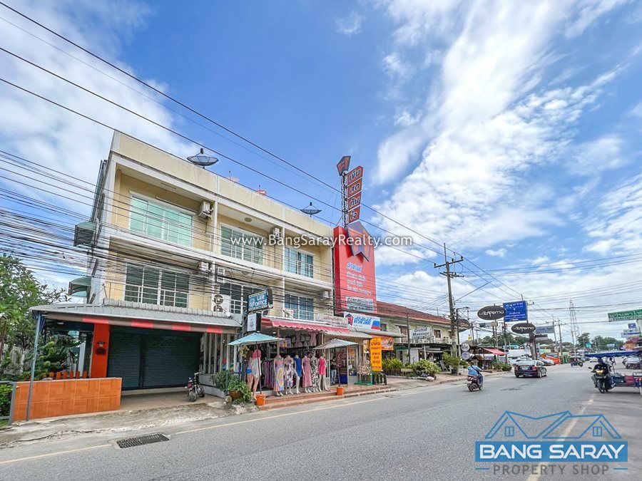 Corner unit Shophouse for Sale in Bang Saray Beachside อาคารพาณิชย์  สำหรับขาย