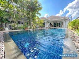 ขาย Pool Villa คุณภาพยูโรปผนัง 2 ชั้น ใกล้แหล่งท่องเที่ยว - 2 ห้องนอนบ้านสำหรับขายในบางเสร่, นาจอมเทียน