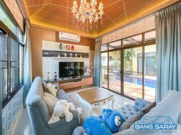 ขายบ้าน Pool Villa ฝั่งทะเลบางเสร่ พร้อมเฟอร์บิ้วอินส์ - 3 ห้องนอนบ้านสำหรับขายในบางเสร่, นาจอมเทียน