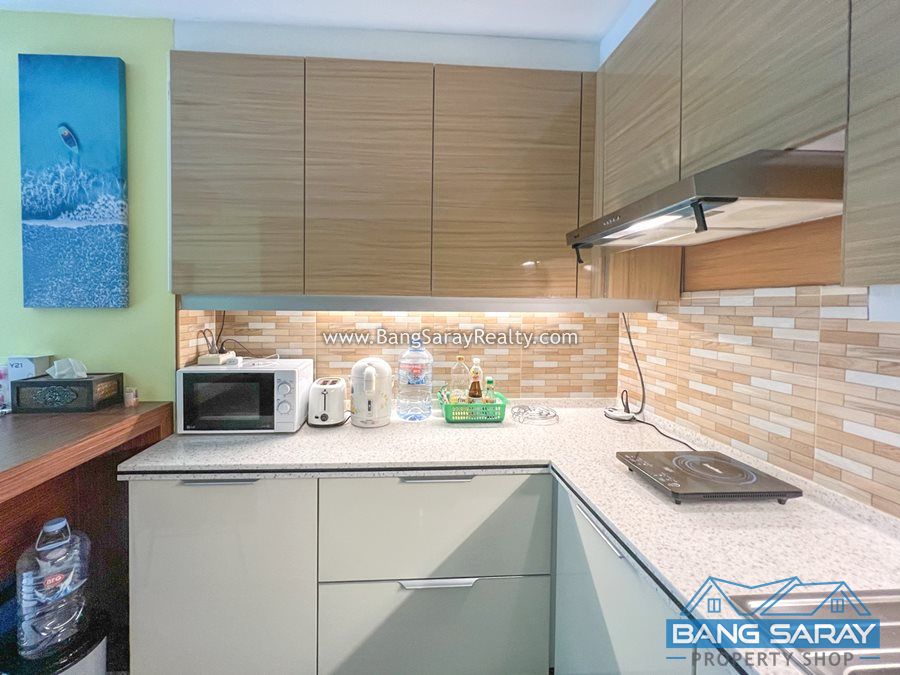 Corner unit Condo for Sale in Bang Saray, with Lake view. คอนโด  สำหรับขาย