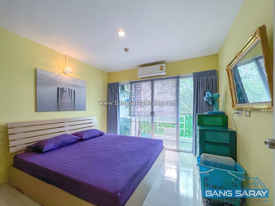 Corner unit Condo for Sale in Bang Saray, with Lake view. คอนโด  สำหรับขาย