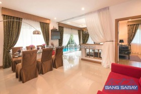 ขายบ้าน Pool Villas หลังมุม พร้อมเฟอร์ ใกล้ทะเล - 3 ห้องนอนบ้านสำหรับขายในบางเสร่, นาจอมเทียน