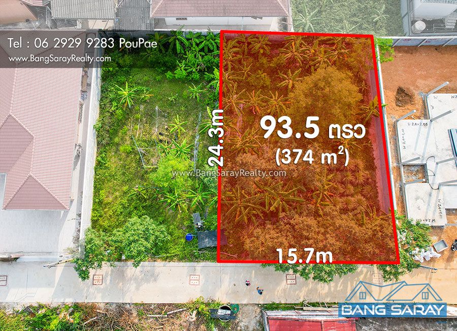 Land for Sale in Oceanside Bang Saray ที่ดิน  สำหรับขาย