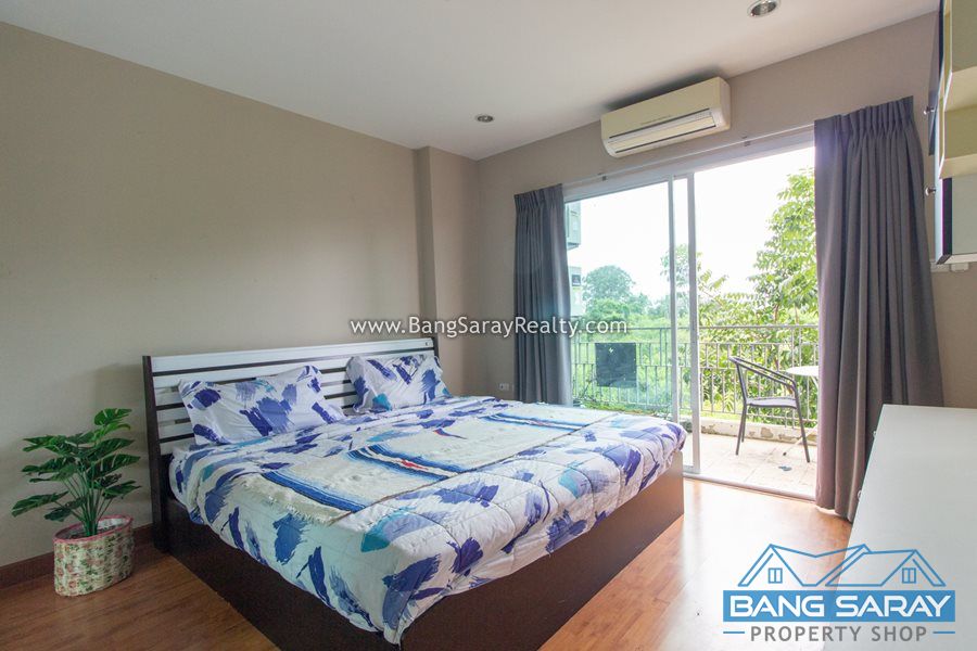 One Bed Condo for Rent in Bang Saray, 250m to Beach คอนโด  สำหรับเช่า