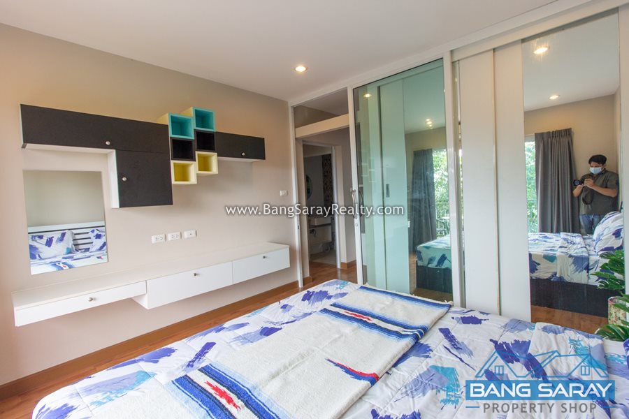 One Bed Condo for Rent in Bang Saray, 250m to Beach คอนโด  สำหรับเช่า