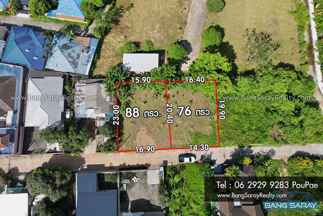 76 Sqw of Land for Sale in Oceanside Bang Saray ที่ดิน  สำหรับขาย