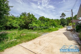ขายที่ดิน 138ตรว. ฝั่งทะเลใจกลางบางเสร่ แปลงมุม - ที่ดินสำหรับขายในบางเสร่, นาจอมเทียน