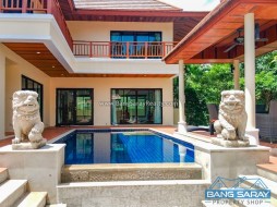 Pool Villa 2 ชั้น ห่างหาดบางเสร่ 100 เมตร - 3 ห้องนอนบ้านสำหรับขายในบางเสร่, นาจอมเทียน