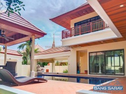 Pool Villa 2 ชั้น ห่างหาดบางเสร่ 100 เมตร - 3 ห้องนอนบ้านสำหรับขายในบางเสร่, นาจอมเทียน