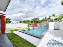 Pool Villa บางเสร่ สร้างใหม่เอี่ยม ไม่มีค่าส่วนกลาง - 3 ห้องนอนบ้านสำหรับขายในบางเสร่, นาจอมเทียน
