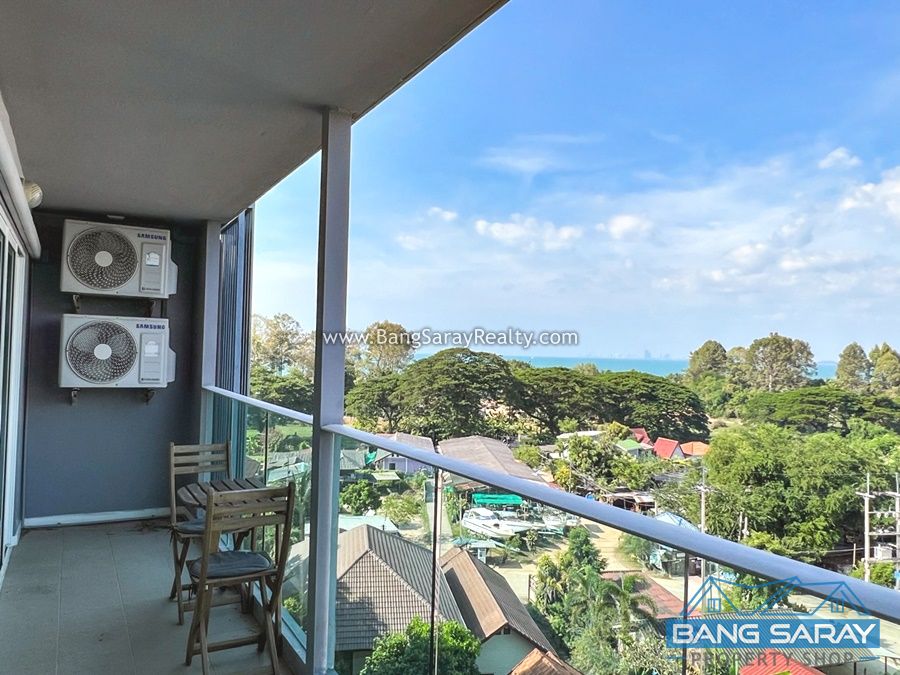 Beach side, 2 Bedrooms Sea view on Fl.8 คอนโด  สำหรับเช่า