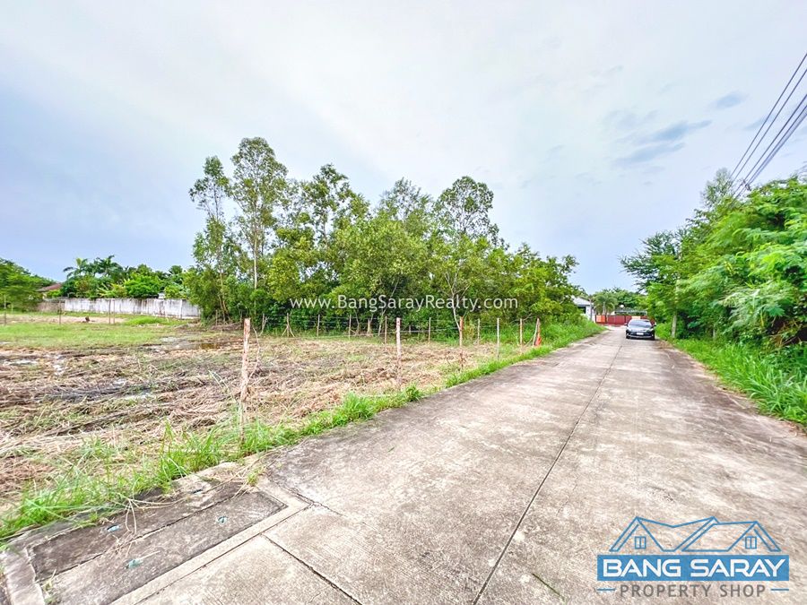 2 Rai of Land for Sale in Bang Saray Beachside, Corner Plot ที่ดิน  สำหรับขาย