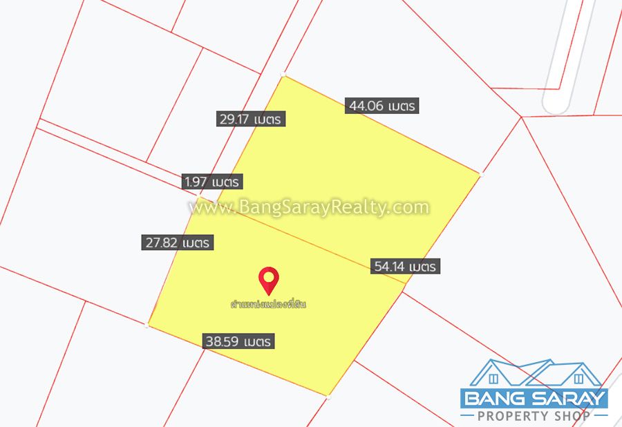 571 sqw. Plot of Land for Sale in Bang Saray Eastside ที่ดิน  สำหรับขาย