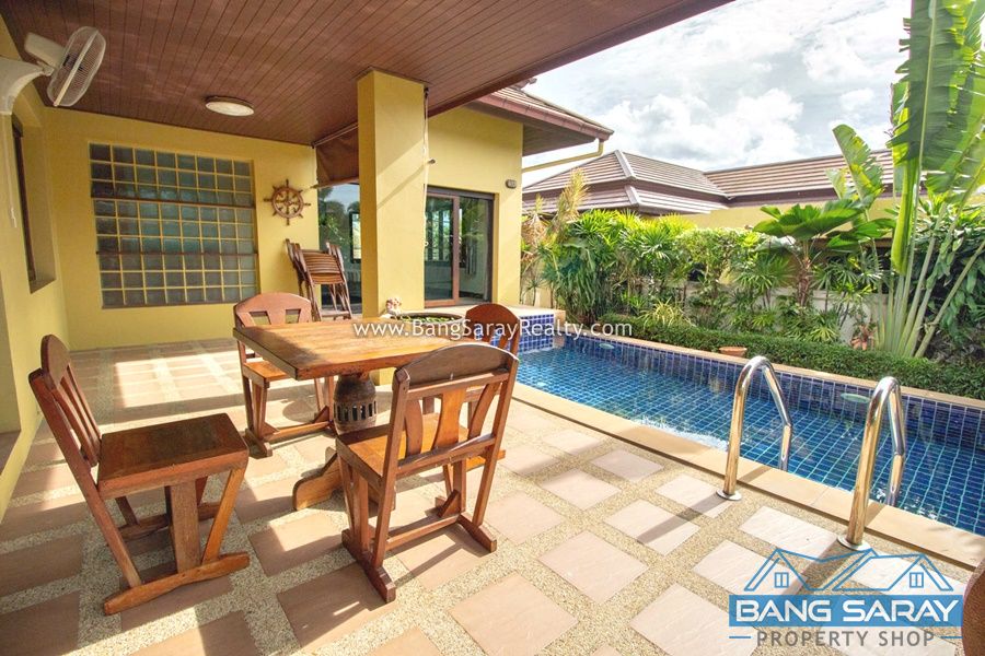 Pool villa bali style  for Rent in Bang Saray, Close to Beach บ้าน  สำหรับเช่า