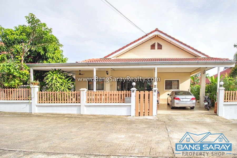 Single storey house for Sale in Bang Saray บ้าน  สำหรับขาย