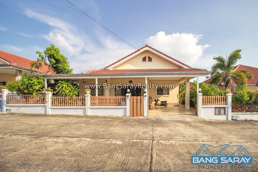 Single storey house for Sale in Bang Saray บ้าน  สำหรับขาย