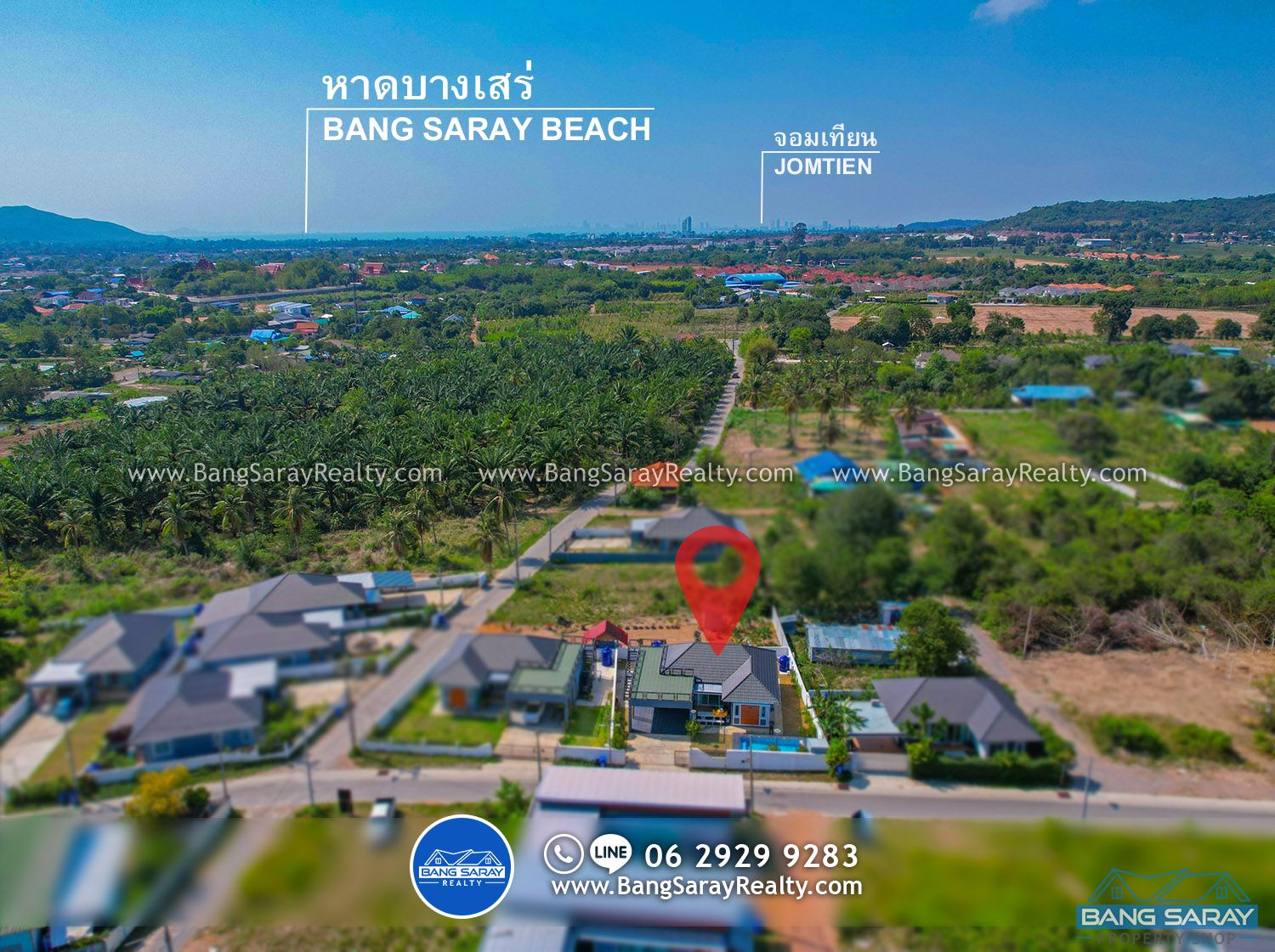 Pool Villa for Sale in Sattahip บ้าน  สำหรับขาย