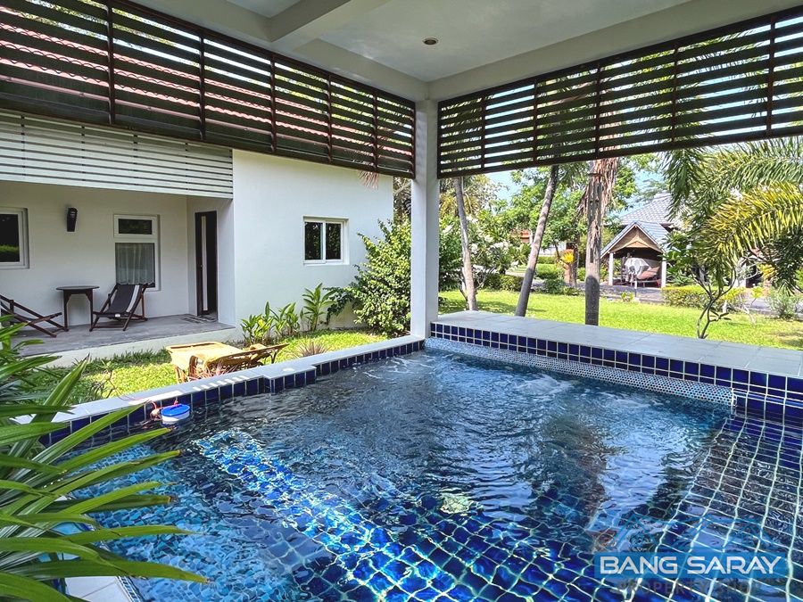 Corner Plot House for Sale, only 180m. to Private beach บ้าน  สำหรับขาย