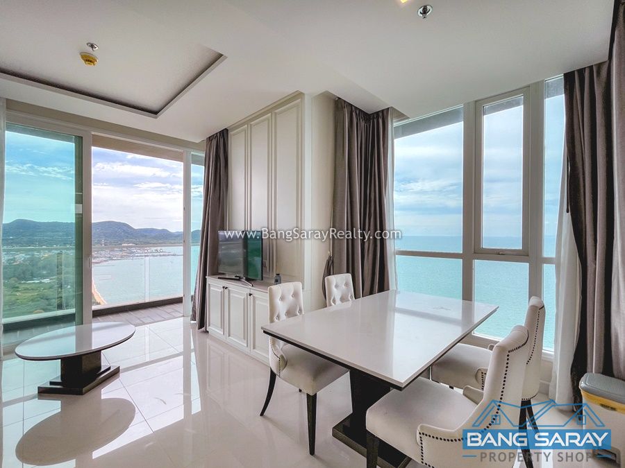 Beachfront Corner Condo for Rent, Sea Views คอนโด  สำหรับเช่า