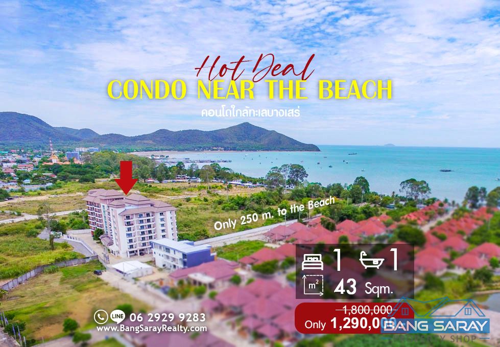 Condo for Sale only 250m. to the beach คอนโด  สำหรับขาย