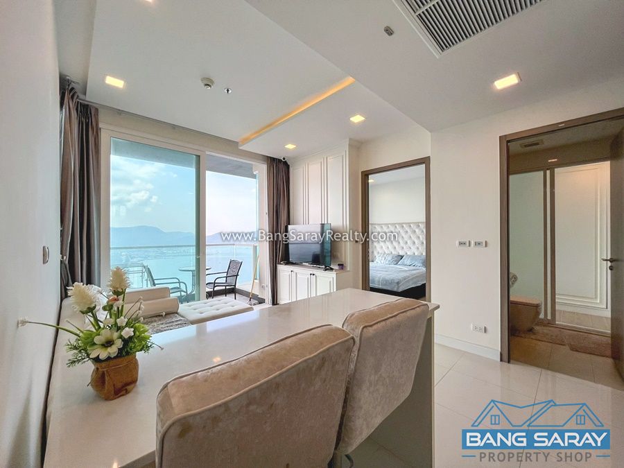 Beachfront Bang Saray Condo for Rent, Sea Views Fl 29 คอนโด  สำหรับเช่า