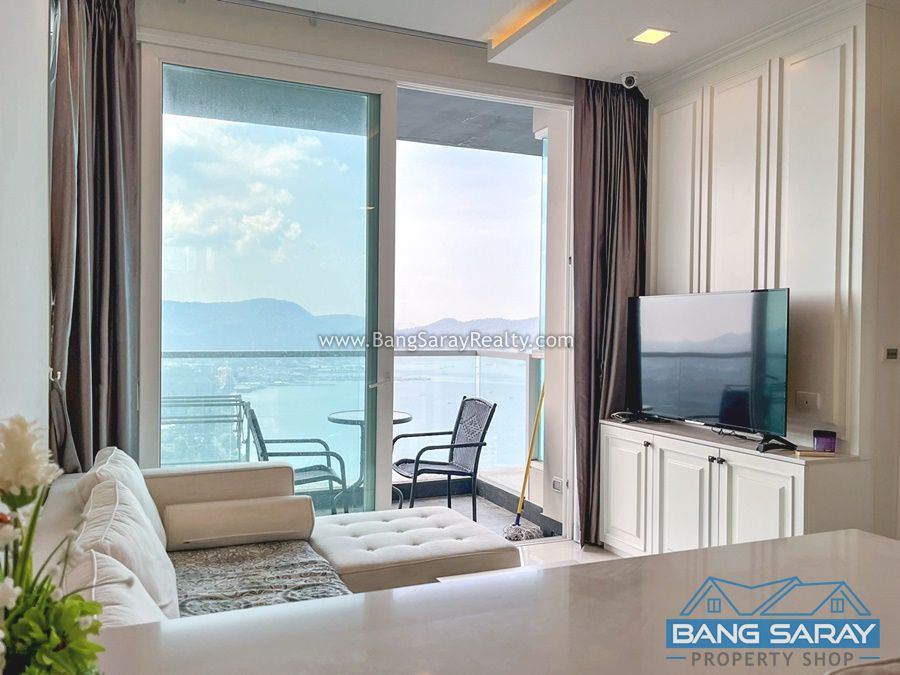 Beachfront Bang Saray Condo for Rent, Sea Views Fl 29 คอนโด  สำหรับเช่า