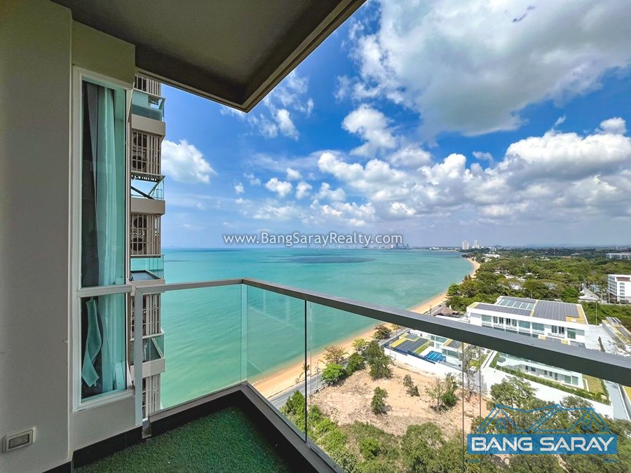 Beach front condo for Rent in Bang Saray Fl.14 คอนโด  สำหรับเช่า