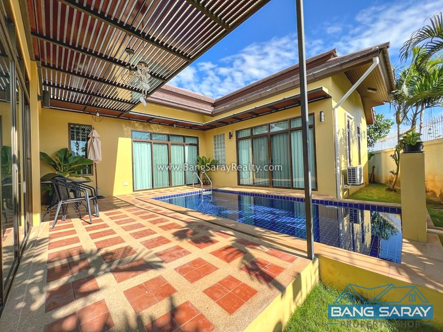 Pool Villa Corner Plot for Rent, Beachside Bang Saray บ้าน  สำหรับเช่า