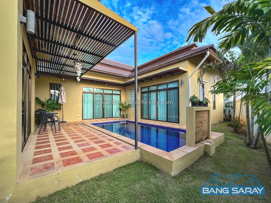 Pool Villa Corner Plot for Rent, Beachside Bang Saray บ้าน  สำหรับเช่า