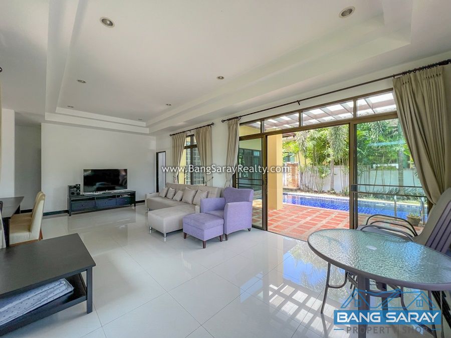 Pool House for Rent in Eastside Bang Saray บ้าน  สำหรับเช่า