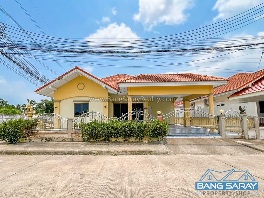 Detached corner house for Sale in Bang Saray บ้าน  สำหรับขาย