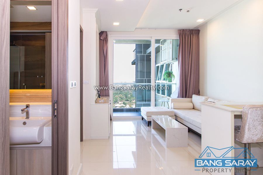 Beach front condo for rent in Bang Saray (Pattaya side) คอนโด  สำหรับเช่า