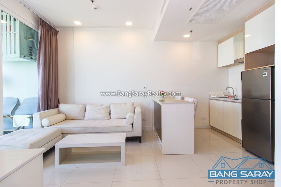 Beach front condo for rent in Bang Saray (Pattaya side) คอนโด  สำหรับเช่า