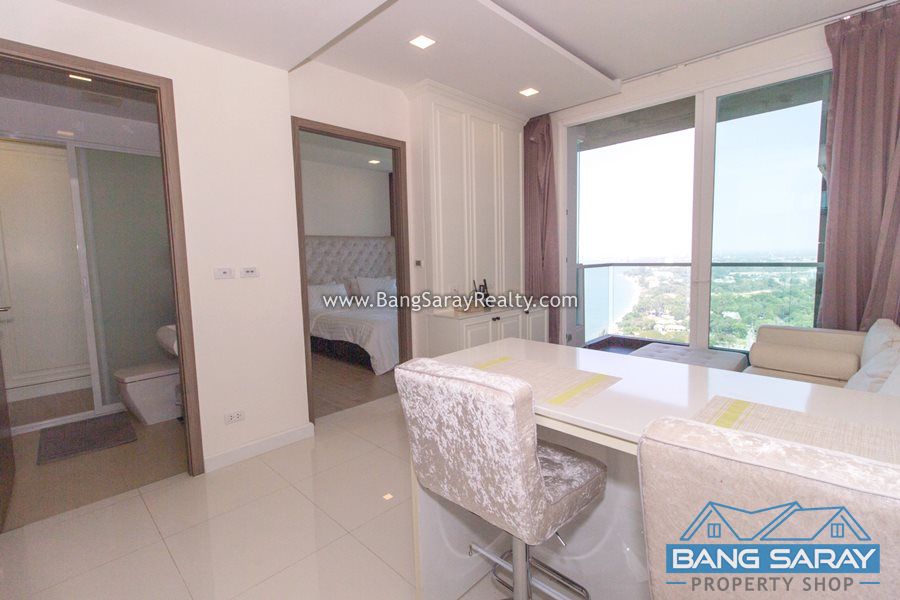 Beach front condo for rent in Bang Saray (Pattaya side) คอนโด  สำหรับเช่า